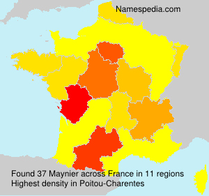 Surname Maynier in France Surname Maynier in France
