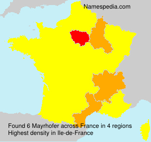 Surname Mayrhofer in France Surname Mayrhofer in France