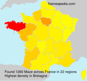 Surname Maze in France Surname Maze in France