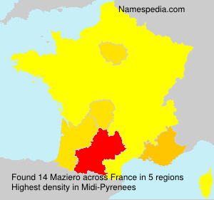 Surname Maziero in France Surname Maziero in France
