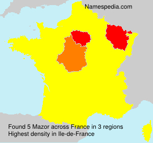 Surname Mazor in France Surname Mazor in France