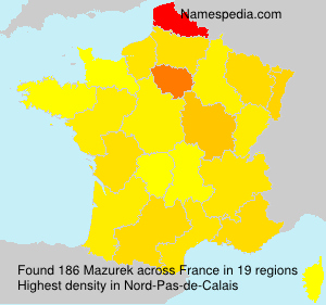 Surname Mazurek in France Surname Mazurek in France