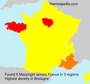 Surname Mazzinghi in France Surname Mazzinghi in France
