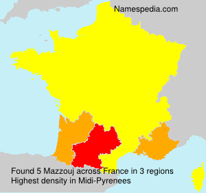 Surname Mazzouj in France Surname Mazzouj in France