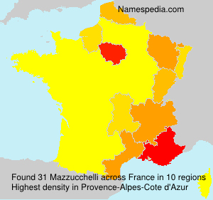 Surname Mazzucchelli in France Surname Mazzucchelli in France
