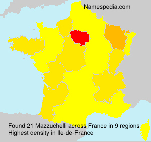 Surname Mazzuchelli in France Surname Mazzuchelli in France