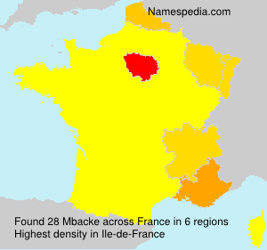 Surname Mbacke in France Surname Mbacke in France