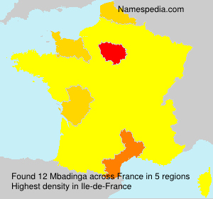 Surname Mbadinga in France