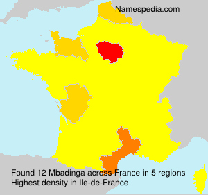 Surname Mbadinga in France Surname Mbadinga in France
