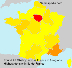 Surname Mbakop in France