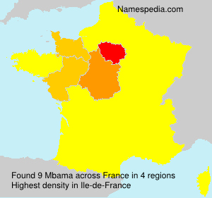 Surname Mbama in France Surname Mbama in France