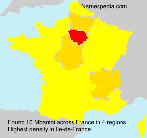 Surname Mbambi in France