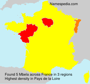 Surname Mbela in France Surname Mbela in France