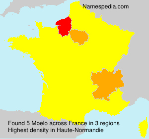 Surname Mbelo in France Surname Mbelo in France