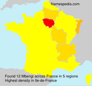 Surname Mbengi in France Surname Mbengi in France