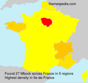 Surname Mbock in France Surname Mbock in France