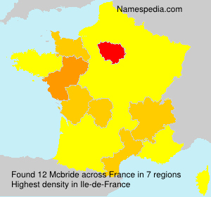 Surname Mcbride in France