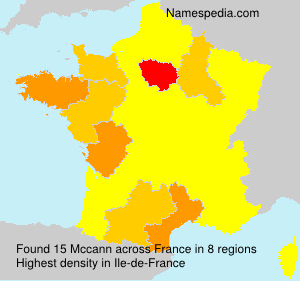 Surname Mccann in France
