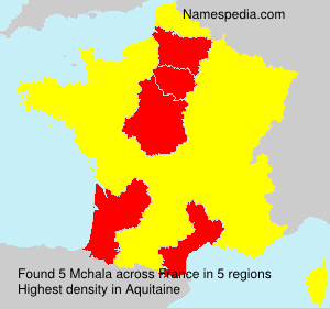 Surname Mchala in France Surname Mchala in France
