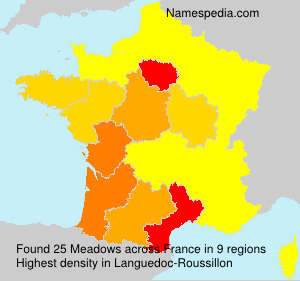 Surname Meadows in France Surname Meadows in France