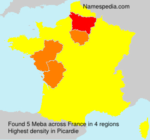 Surname Meba in France Surname Meba in France