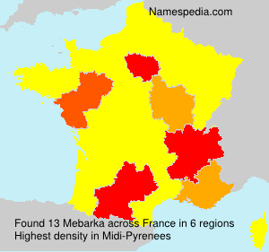 Surname Mebarka in France Surname Mebarka in France