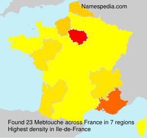 Surname Mebtouche in France Surname Mebtouche in France