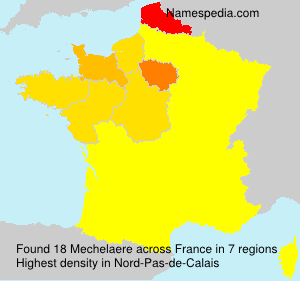 Surname Mechelaere in France Surname Mechelaere in France