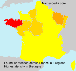 Surname Mechen in France Surname Mechen in France