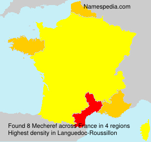 Surname Mecheref in France Surname Mecheref in France