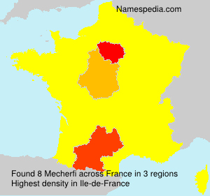 Surname Mecherfi in France Surname Mecherfi in France