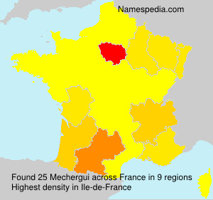 Surname Mechergui in France Surname Mechergui in France