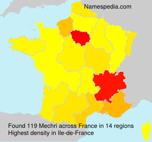 Surname Mechri in France Surname Mechri in France