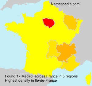 Surname Mecirdi in France Surname Mecirdi in France
