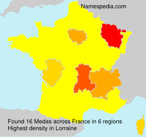 Surname Medas in France Surname Medas in France