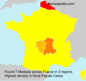Surname Medassi in France Surname Medassi in France