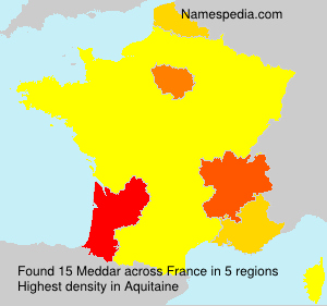 Surname Meddar in France Surname Meddar in France