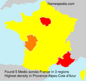 Surname Medio in France Surname Medio in France