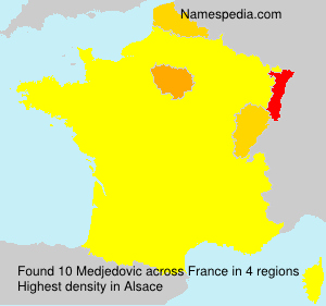 Surname Medjedovic in France Surname Medjedovic in France