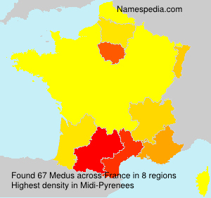 Surname Medus in France Surname Medus in France