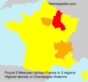 Surname Meeusen in France Surname Meeusen in France