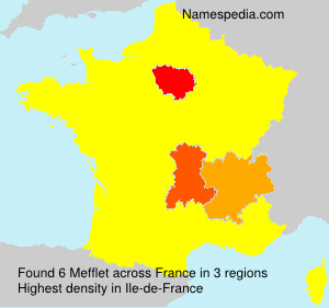 Surname Mefflet in France Surname Mefflet in France