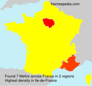 Surname Mefire in France Surname Mefire in France