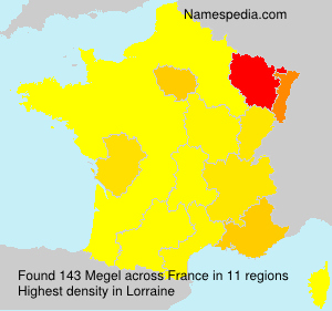 Surname Megel in France