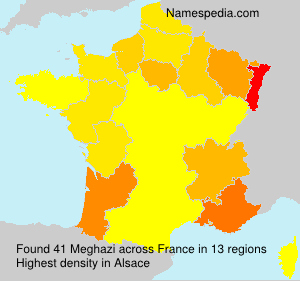 Surname Meghazi in France Surname Meghazi in France