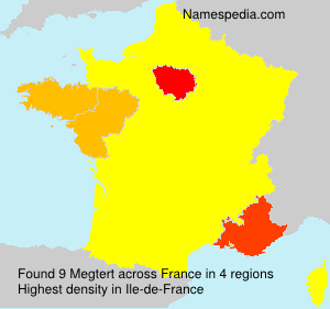 Surname Megtert in France Surname Megtert in France
