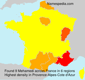 Surname Mehamedi in France Surname Mehamedi in France