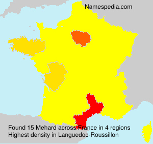 Surname Mehard in France Surname Mehard in France