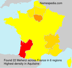 Surname Meherzi in France Surname Meherzi in France