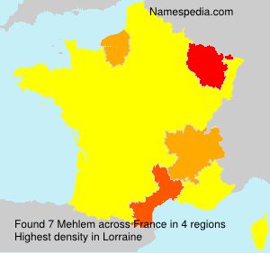 Surname Mehlem in France Surname Mehlem in France